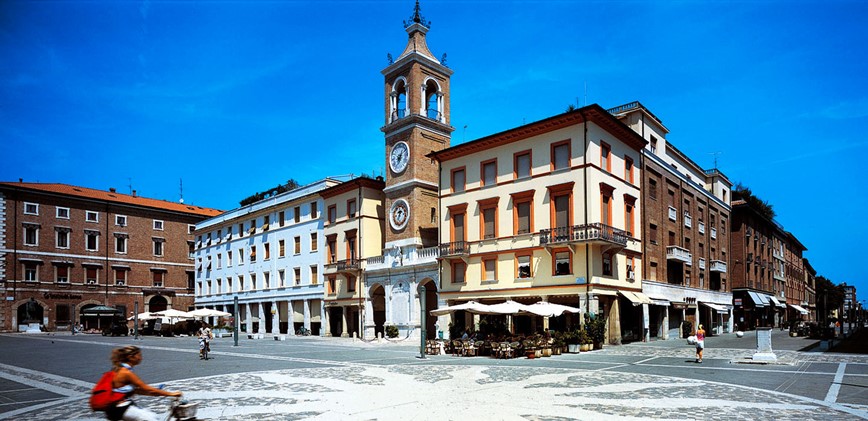 Itálie Rimini historické centrum Atlantika